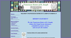 Desktop Screenshot of franciscansistersofsaintjoseph.org